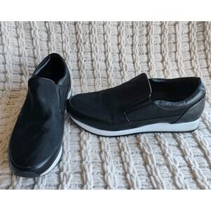 Donald Pliner Black Women's Reese Shoes 10M Quilted Black Slip On Comfort